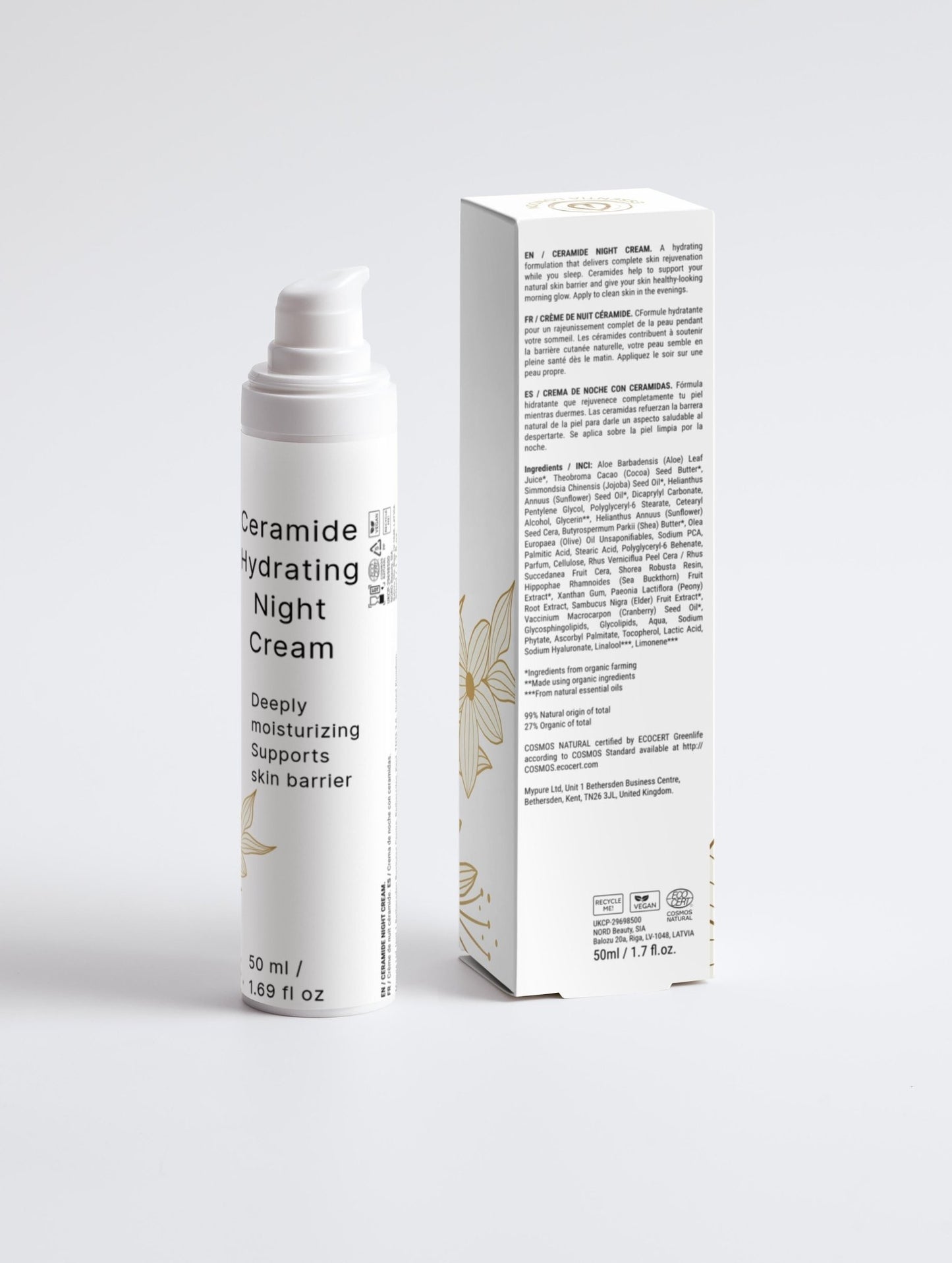 Ceramide Hydrating Night Cream - Essentia London