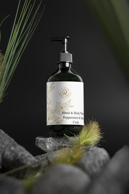 Hand & Body Wash, Peppermint & Dark Cedar