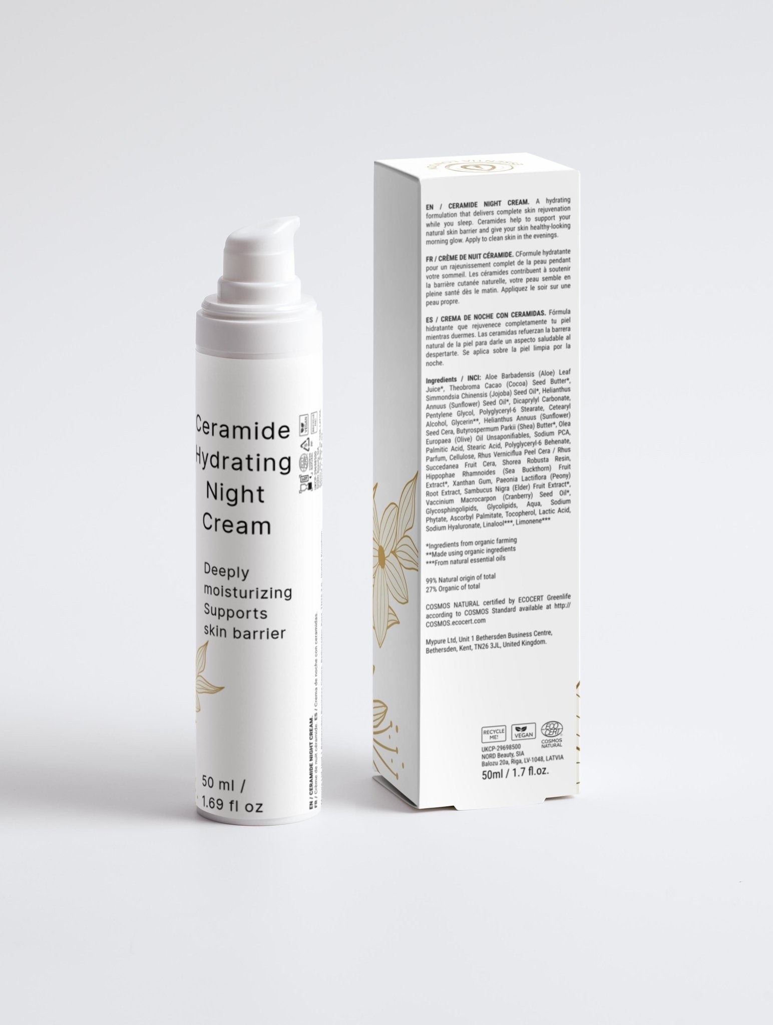Ceramide Hydrating Night Cream - Essentia London